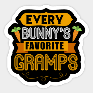 MENS EVERY BUNNYS FAVORITE GRAMPS SHIRT CUTE EASTER GIFT Sticker